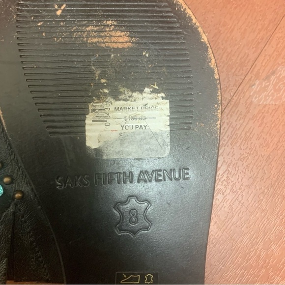 Saks Fifth Avenue Leather Sandals - Picture 5 of 8